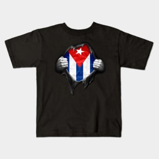 Cuba Flag. Proud Cuban Kids T-Shirt